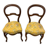 Paire de chaises de style Louis Philippe