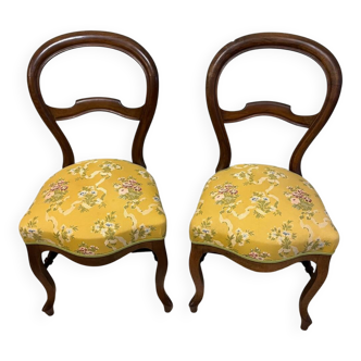 Pair of Louis Philippe style chairs