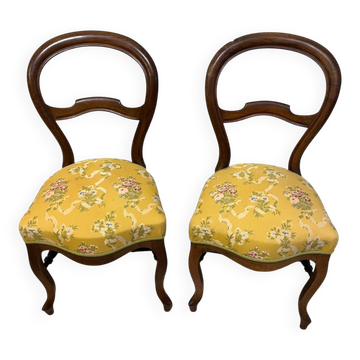Pair of Louis Philippe style chairs
