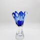 Sculptural vase - Josef Hospodka Chribska - Sommerso Blue - 1960