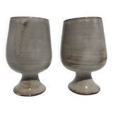 2 Mazagrans signed Gérard Hofmann 50s/60s