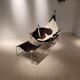 Vintage armchair and its ottoman model David by Odile Mir for Prisunic, 1972