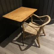 Small vintage children's desk, designed by Jacques Hitier.