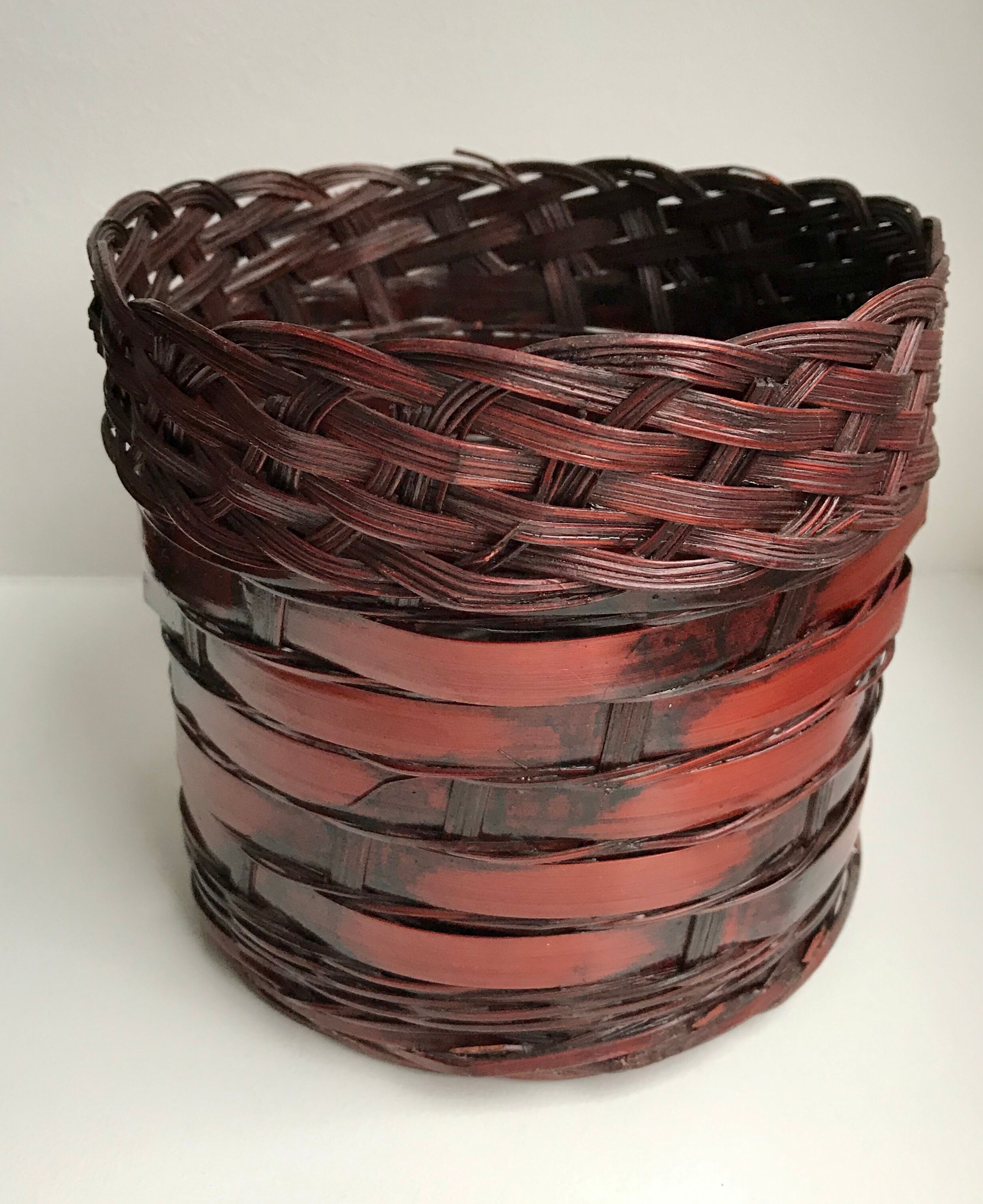 Rattan pot cover & wicker plants 70s