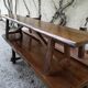 Large table and 2 benches brutalist design Olavi Hänninen