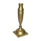 Old candlestick candlestick in engraved brass - shell shape 23 cm Ht