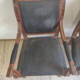 Pair of armchair epoque Ier empire style return of egypyte