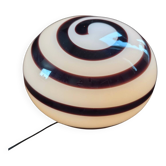 Vintage zicoli 711 zebra swirl lamp glas xxl 35 cm
