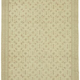 Hand-knotted persian antique 1970s 285 cm x 372 cm beige wool carpet