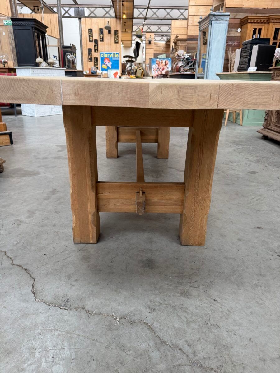 Large oak office table