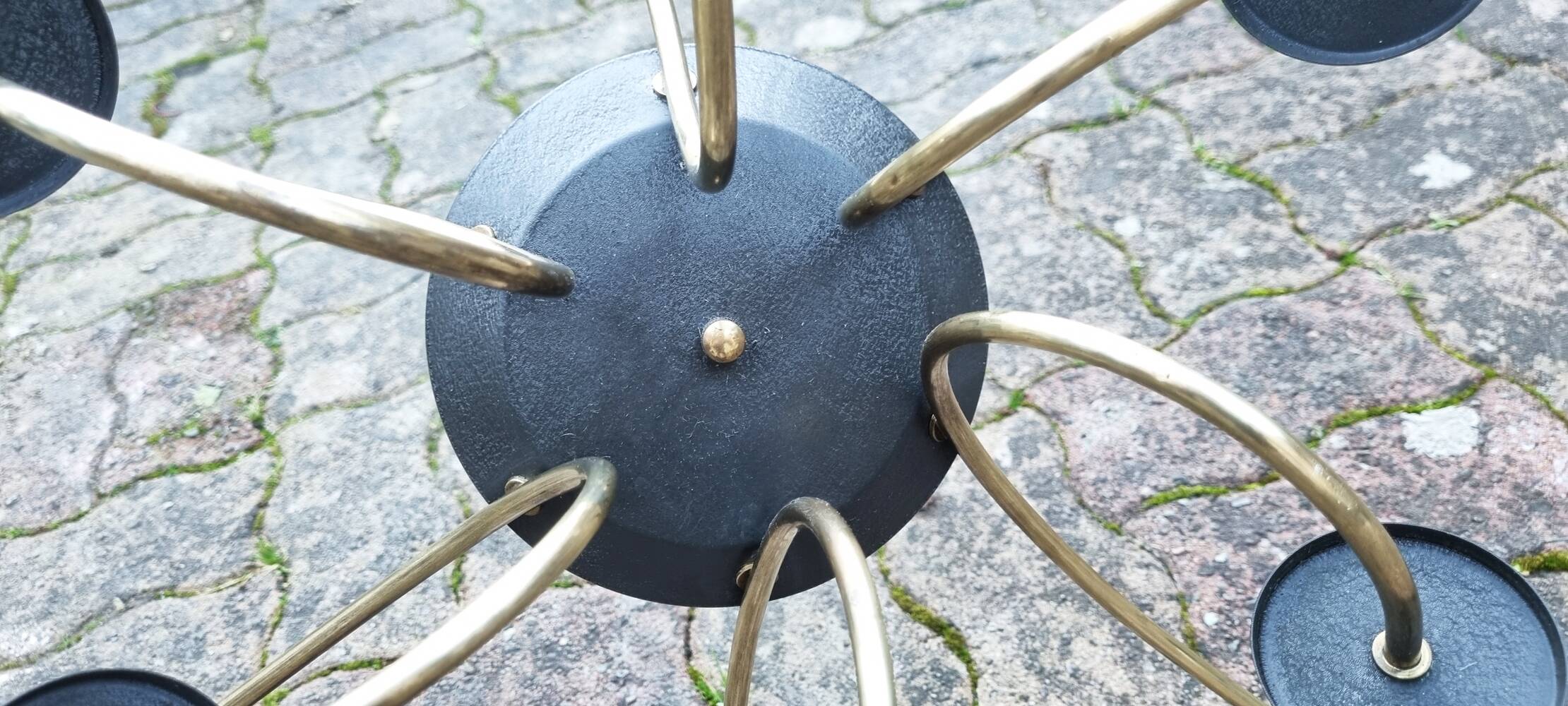 Lunel chandelier, Production Royal Lumières, vintage, 1950s