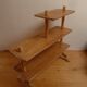 Etagère asymétrique en rotin et bois