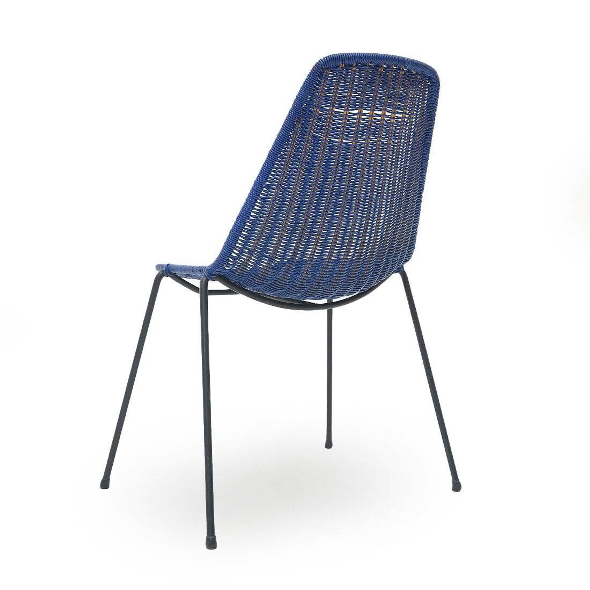 Vintage basket chairs by Gian Franco Legler, 1950s, set of 4.