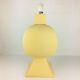 Ceramic lamp, pastel yellow Charolles earthenware 1980