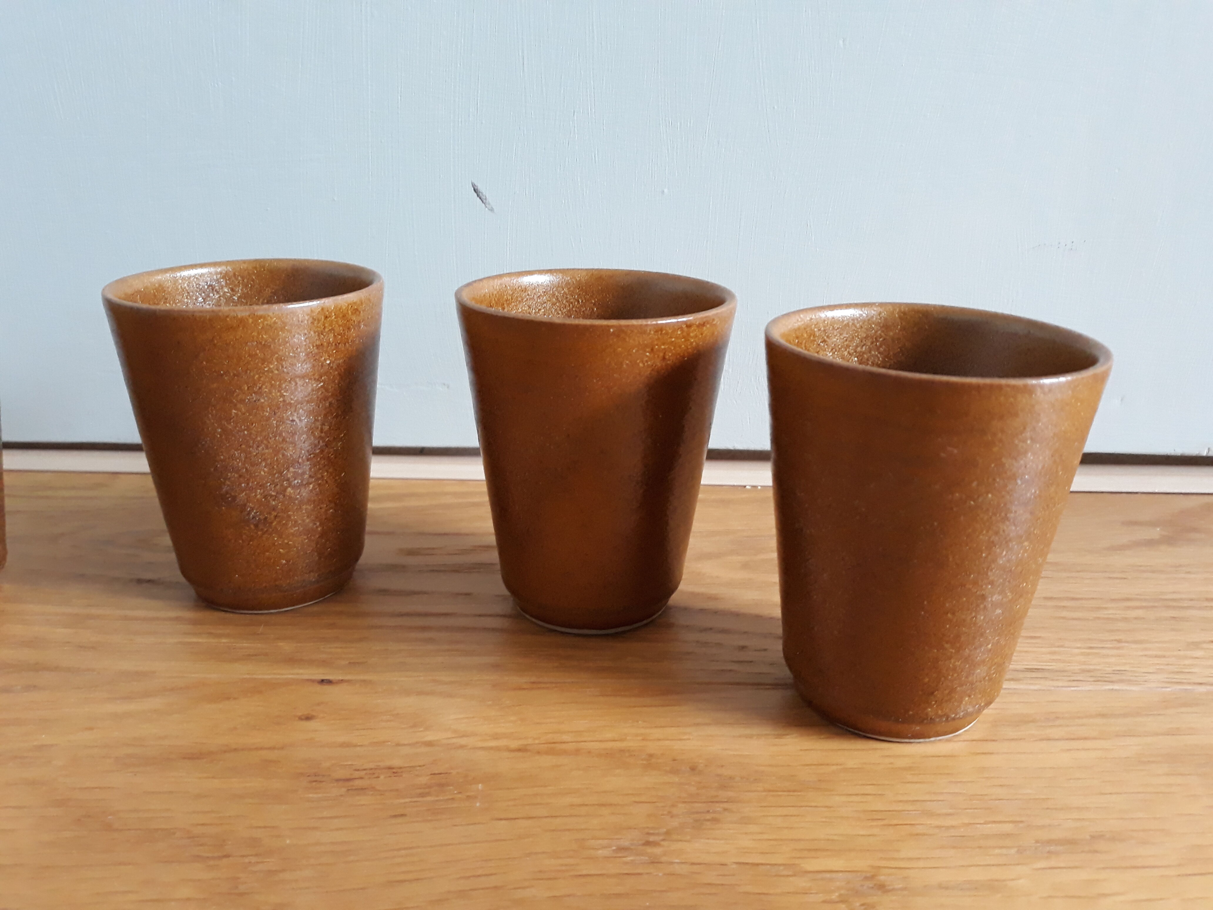 6 cups or glasses Digoin in stoneware