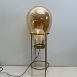 Hot air balloon lamp glass / gold metal