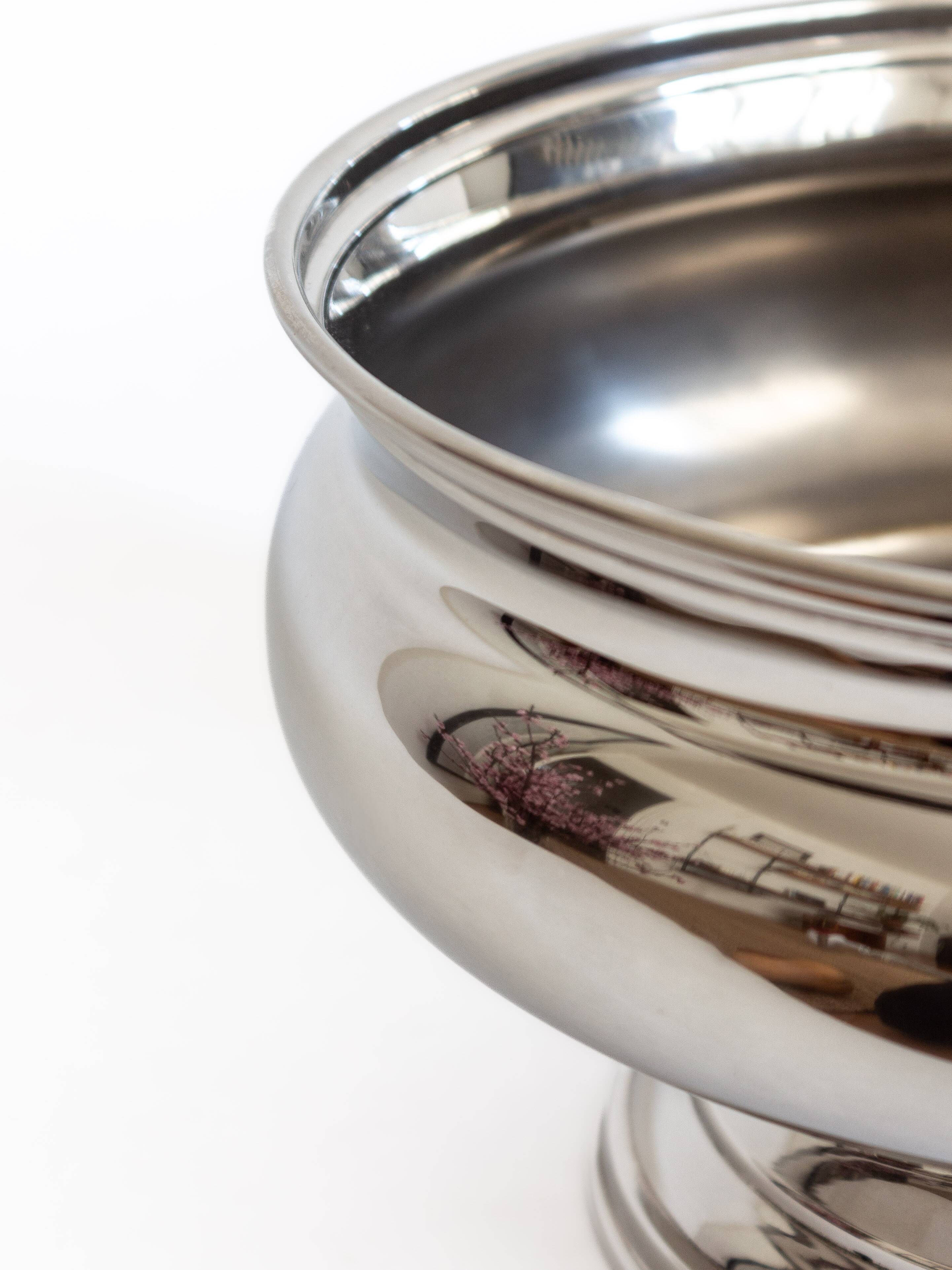 Vintage silver-plated champagne bowl – Italy, 1960s