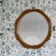 Floral Shaped Rattan Wall Mirror