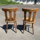 2 chaises bistrot vintage avec estampillées