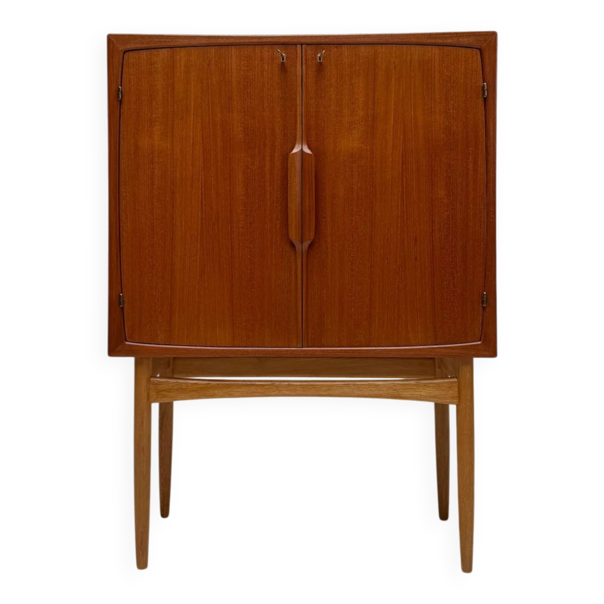 1950s vintage Torbjørn Afdal teak 'Bacchus' bar cabinet Norway