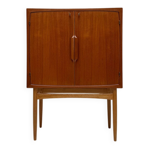 Cabinet de bar 'Bacchus' en teck vintage des années 1950 de Torbjørn Afdal, Norvège