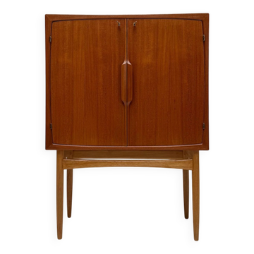 1950s vintage Torbjørn Afdal teak 'Bacchus' bar cabinet Norway