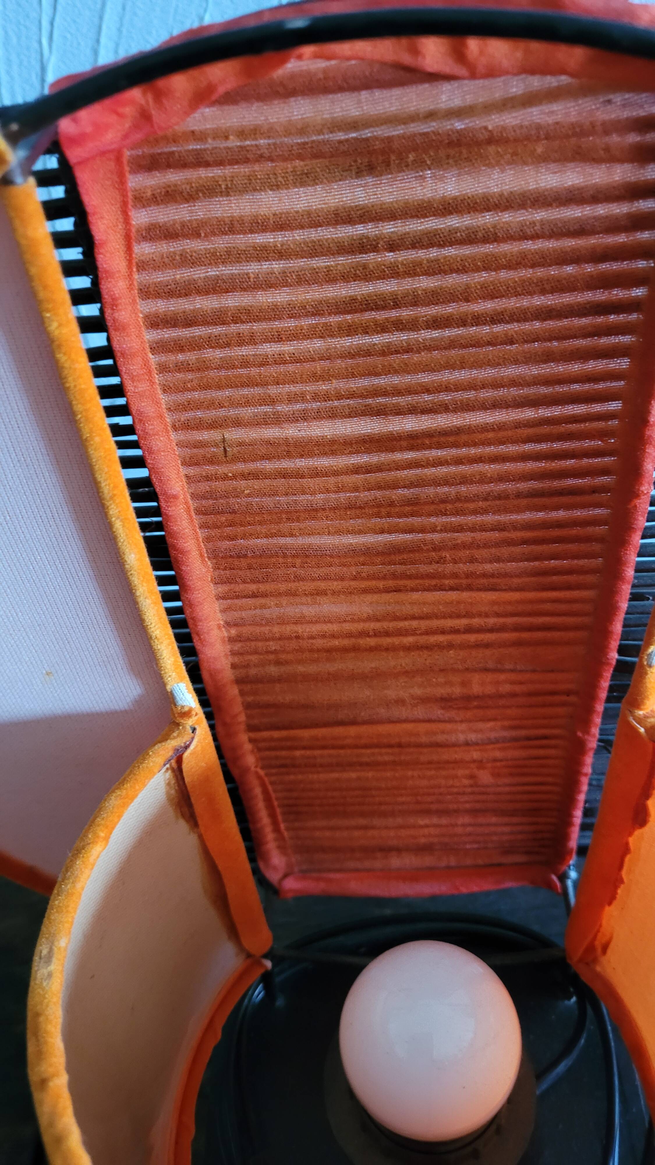 Vintage orange table lamp