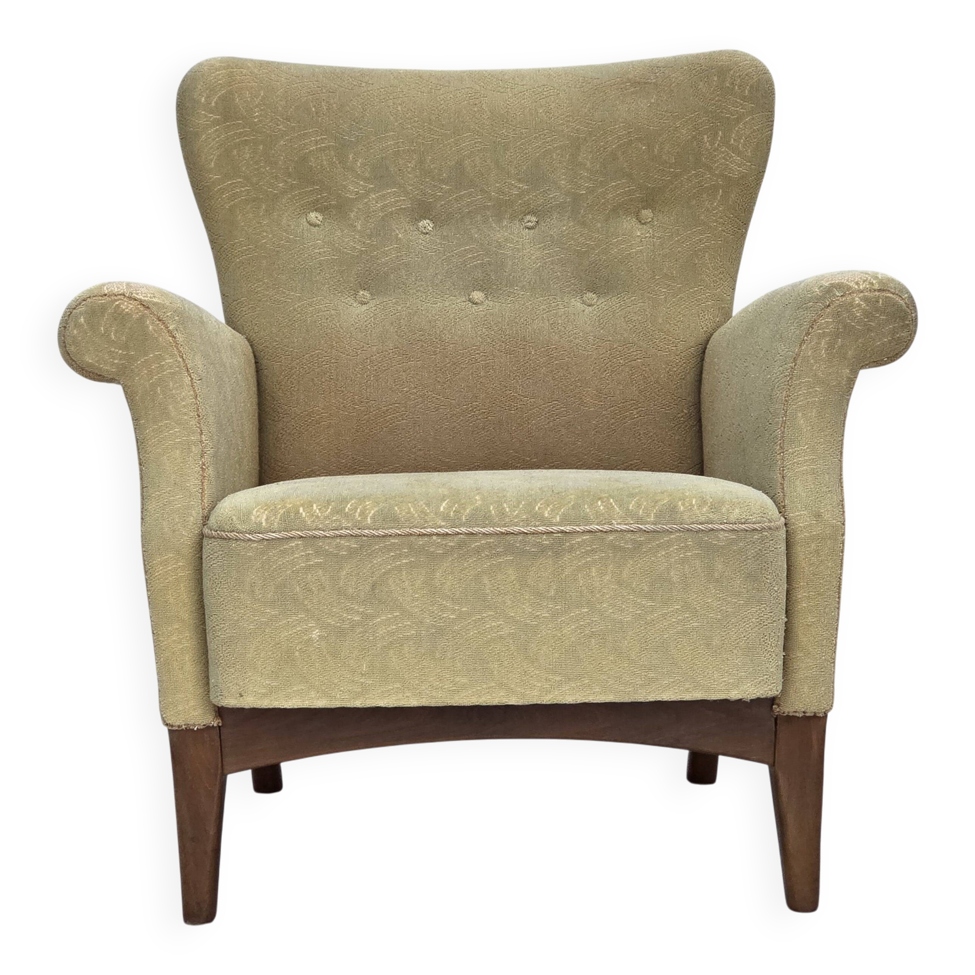 1960s, Danish armchair by Fritz Hansen, series 8000/8020, original.