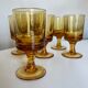 Set of 6 solid glasses 1970