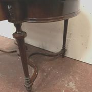 Napoleon III desk table in rosewood and 19th century veneer