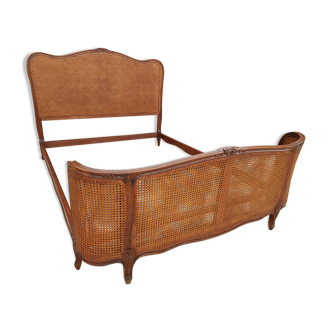 Bed basket cannage style Louis XV early twentieth