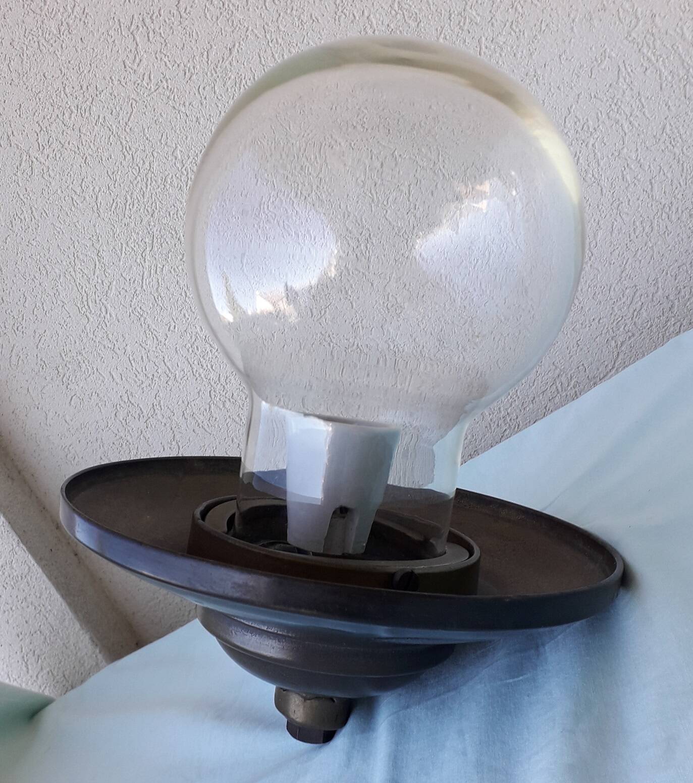 Brass wall light