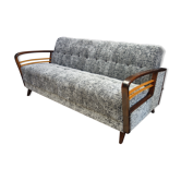 Day bed 3 seat sofa 1950s in grey