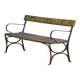 Riveted Iron Park Bench 1920s