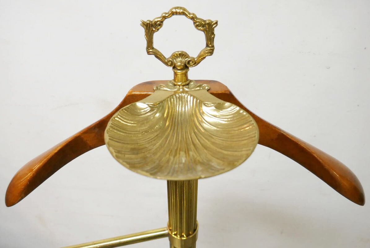 Night valet wood and brass