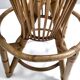 Pair of Postmodern Italian Round Bamboo Stools in the style of Agnoli