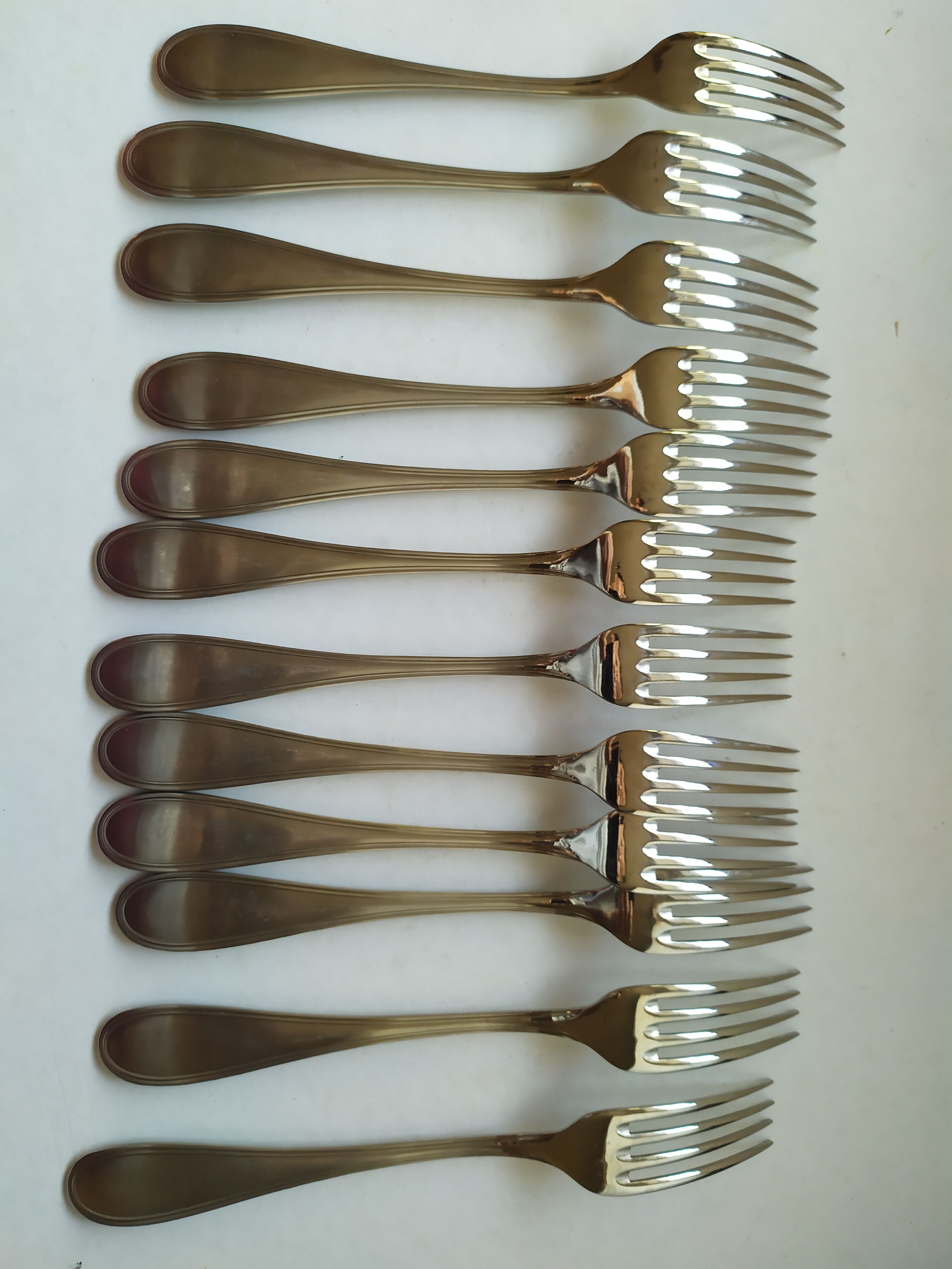 menagere 12 forks 12 large spoonfuls Cabanna 16/10th france