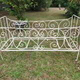 Old wrought iron bed