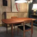 Scandinavian table with extensions-60 's