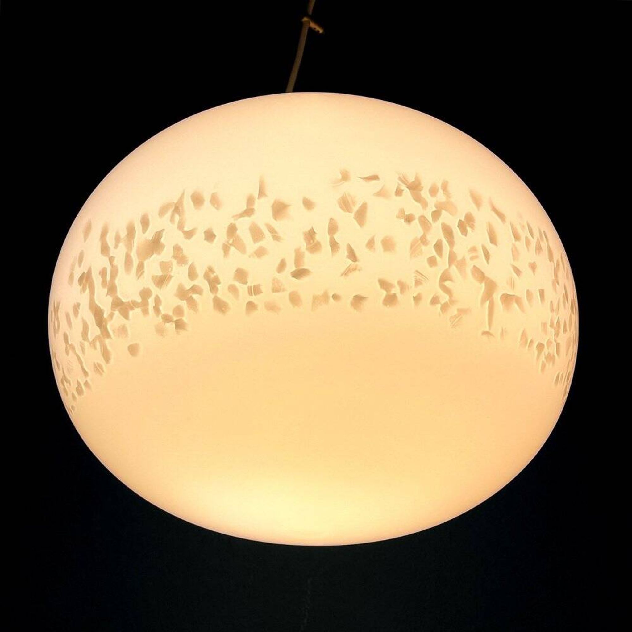 Suspension Murano Beige Italian from Murano glass, 1970s