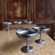 Set of 5 vintage footed dessert bowls