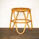 Rattan and bamboo stool 1950