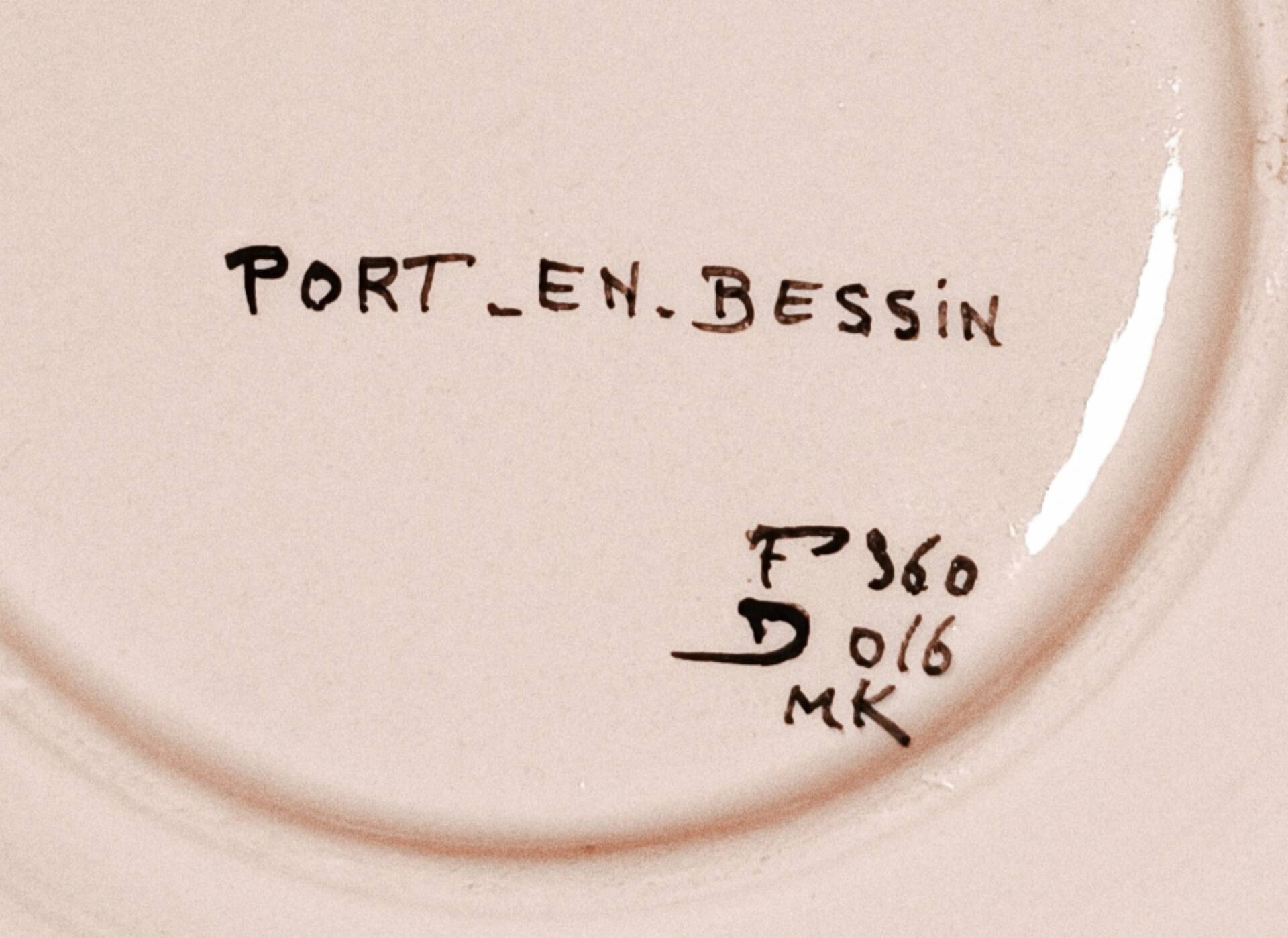 Fish Plate in Port-en-Bessin Faience – Breton / Norman Decor