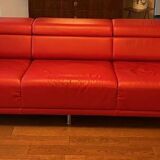 4-seater leather sofa from Artelano designed by Christophe Pillet