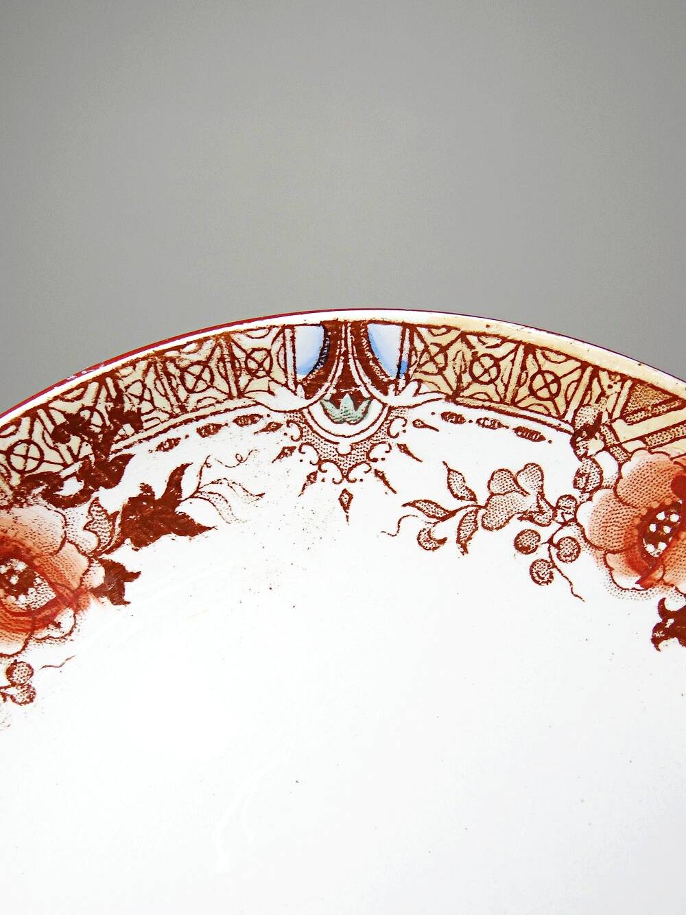 Sarreguemines tea service - Kyoto - antique 5 cups 6 saucers in Japanese style