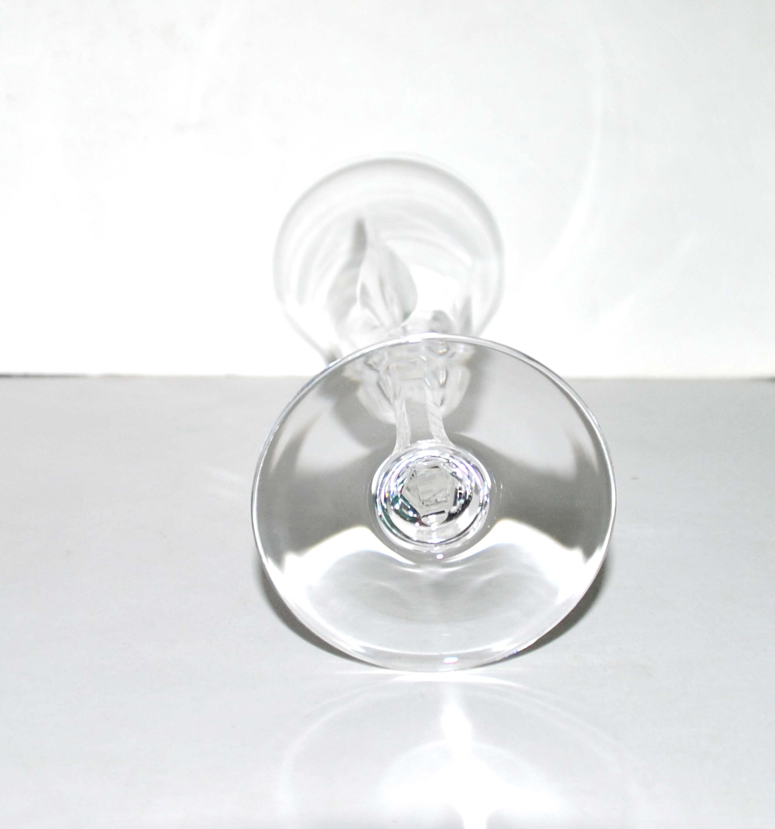 Saint-louis series of 6 crystal champagne flutes cut cerdagne