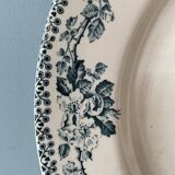 Old round dish Terre de Fer Debray, Guadeloupe service