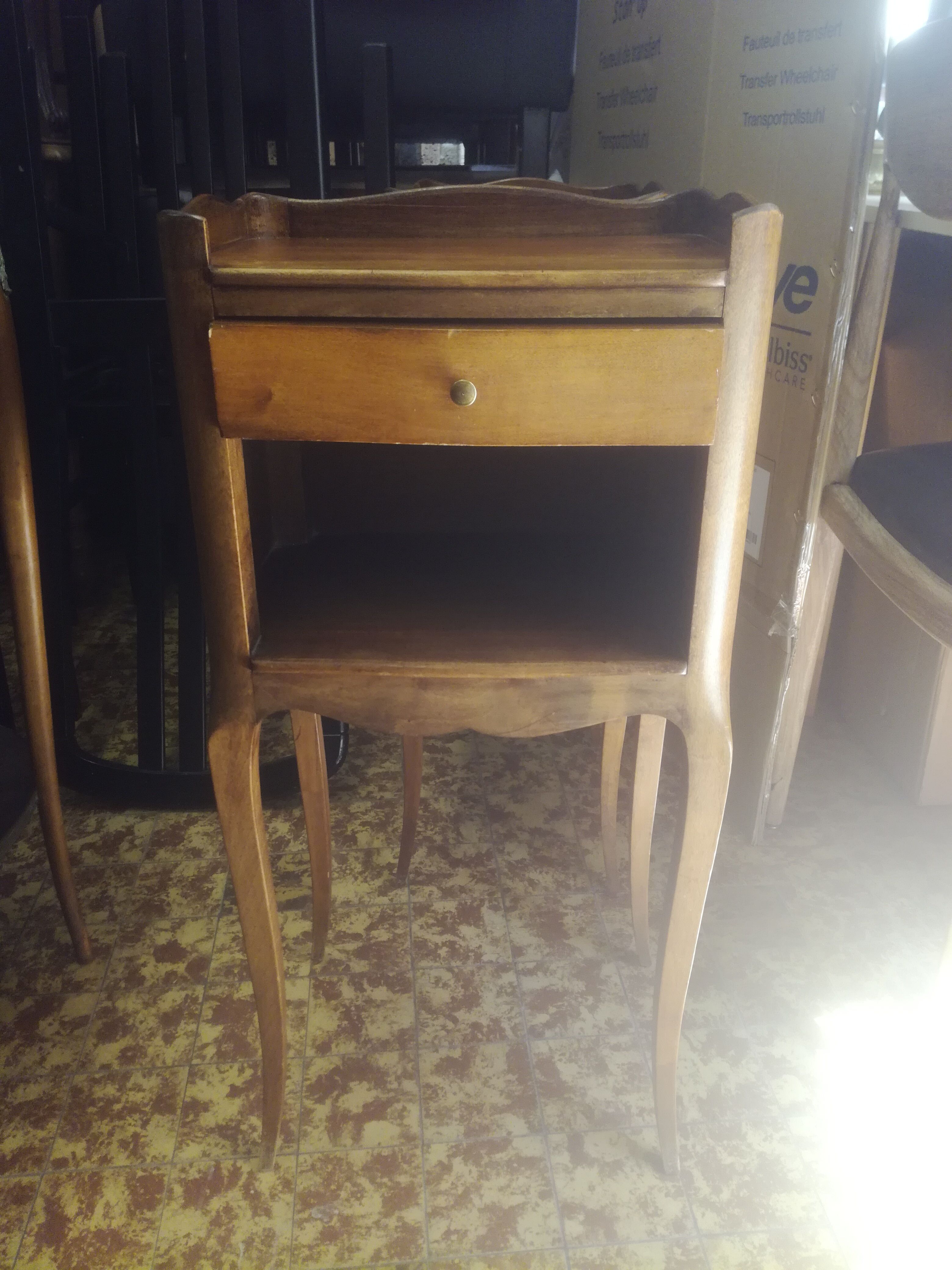 Old style bedside table
