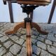Victorian oak swivel armchair
