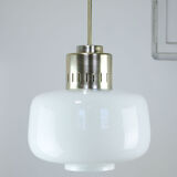 Mid-century opaline pendant lamp
